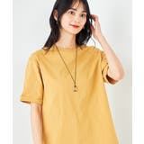 【10色展開/コットン100%】ロールアップハーフスリーブTシャツ | a.v.v【WOMEN】 | 詳細画像50