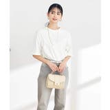 ホワイト | 【UVカット 接触冷感 コットン100％】大人のロールアップハーフスリーブオーバ… | a.v.v【WOMEN】