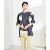 ダークグレー | 【UVカット 接触冷感 コットン100％】大人のロールアップハーフスリーブオーバ… | a.v.v【WOMEN】