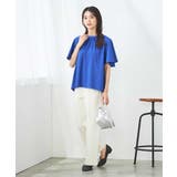 【接触冷感/UVカット】ギャザーネックフレアスリーブトップス | a.v.v【WOMEN】 | 詳細画像10 