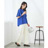 【接触冷感/UVカット】ギャザーネックフレアスリーブトップス | a.v.v【WOMEN】 | 詳細画像11 