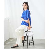 【接触冷感/UVカット】ギャザーネックフレアスリーブトップス | a.v.v【WOMEN】 | 詳細画像14 