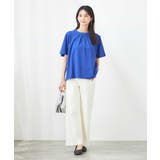 【接触冷感/UVカット】ギャザーネックフレアスリーブトップス | a.v.v【WOMEN】 | 詳細画像9 