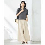 【コットン100％】大人のクロップドロゴTシャツ | a.v.v【WOMEN】 | 詳細画像9 