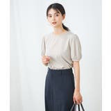 グレージュ | 【UVカット】パール調ネックトップス | a.v.v【WOMEN】