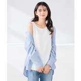 【イージーケア】ラウンドヘムロングタンクトップ | a.v.v【WOMEN】 | 詳細画像1 