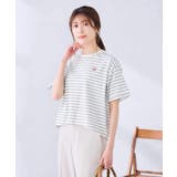 大人のクロップド刺繍Tシャツ【UVカット・接触冷感】 | a.v.v【WOMEN】 | 詳細画像25 