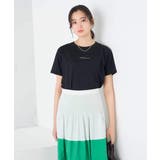ブラック | 【UVカット/接触冷感】コンパクトロゴTシャツ | a.v.v【WOMEN】