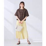 裾ドロストロゴTシャツ | a.v.v【WOMEN】 | 詳細画像7 