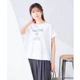 ホワイト（ロゴ） | ゆるプリントTシャツ | a.v.v【WOMEN】