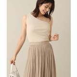 ベージュ | カップ付きアシメタンクトップ | a.v.v【WOMEN】