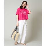 クロップドロゴTシャツ | a.v.v【WOMEN】 | 詳細画像7 