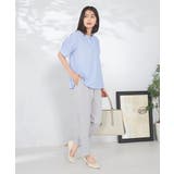 ストライプジャガードスリットネックトップス | a.v.v【WOMEN】 | 詳細画像14 