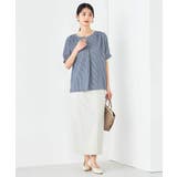 ストライプジャガードスリットネックトップス | a.v.v【WOMEN】 | 詳細画像20 