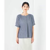 ストライプジャガードスリットネックトップス | a.v.v【WOMEN】 | 詳細画像22 