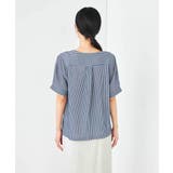 ストライプジャガードスリットネックトップス | a.v.v【WOMEN】 | 詳細画像24 