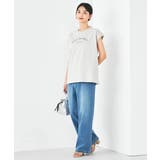 【コットン100%】フレンチスリーブロゴTシャツ | a.v.v【WOMEN】 | 詳細画像13 