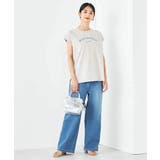 【コットン100%】フレンチスリーブロゴTシャツ | a.v.v【WOMEN】 | 詳細画像14 