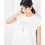 【コットン100%】フレンチスリーブロゴTシャツ | a.v.v【WOMEN】 | 詳細画像23 