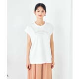 【コットン100%】フレンチスリーブロゴTシャツ | a.v.v【WOMEN】 | 詳細画像33 