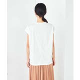 【コットン100%】フレンチスリーブロゴTシャツ | a.v.v【WOMEN】 | 詳細画像35 