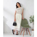 【コットン100%】フレンチスリーブロゴTシャツ | a.v.v【WOMEN】 | 詳細画像6 