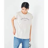 【コットン100%】フレンチスリーブロゴTシャツ | a.v.v【WOMEN】 | 詳細画像9 