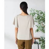 【接触冷感/UVカット/吸水速乾】チュールラッフルスリーブカットソー | a.v.v【WOMEN】 | 詳細画像34 