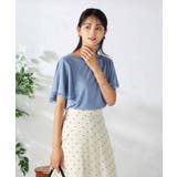 【接触冷感/UVカット/吸水速乾】チュールラッフルスリーブカットソー | a.v.v【WOMEN】 | 詳細画像4 