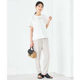 【コットン100%】コンパクト刺繍ロゴTシャツ | a.v.v【WOMEN】 | 詳細画像13 