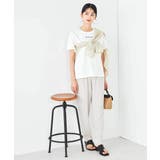 【コットン100%】コンパクト刺繍ロゴTシャツ | a.v.v【WOMEN】 | 詳細画像17 