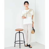 【コットン100%】コンパクト刺繍ロゴTシャツ | a.v.v【WOMEN】 | 詳細画像18 