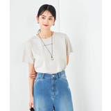 【コットン100%】コンパクト刺繍ロゴTシャツ | a.v.v【WOMEN】 | 詳細画像2 