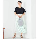 【コットン100%】コンパクト刺繍ロゴTシャツ | a.v.v【WOMEN】 | 詳細画像25 