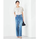 【コットン100%】コンパクト刺繍ロゴTシャツ | a.v.v【WOMEN】 | 詳細画像6 