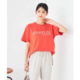 オレンジ | 【コットン100%】大人のロゴTシャツ | a.v.v【WOMEN】