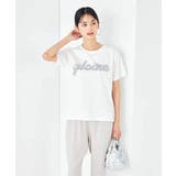 【コットン100%】チュールロゴ刺繍Tシャツ | a.v.v【WOMEN】 | 詳細画像10 