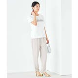 【コットン100%】チュールロゴ刺繍Tシャツ | a.v.v【WOMEN】 | 詳細画像13 