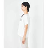 【コットン100%】チュールロゴ刺繍Tシャツ | a.v.v【WOMEN】 | 詳細画像25 