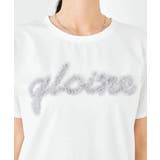 【コットン100%】チュールロゴ刺繍Tシャツ | a.v.v【WOMEN】 | 詳細画像28 