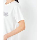 【コットン100%】チュールロゴ刺繍Tシャツ | a.v.v【WOMEN】 | 詳細画像29 