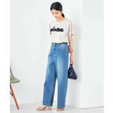 【コットン100%】チュールロゴ刺繍Tシャツ | a.v.v【WOMEN】 | 詳細画像9 