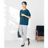 【接触冷感/UVカット/吸水速乾】チャームネックパフスリーブトップス | a.v.v【WOMEN】 | 詳細画像21 