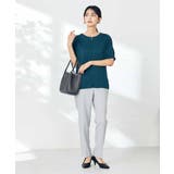 【接触冷感/UVカット/吸水速乾】チャームネックパフスリーブトップス | a.v.v【WOMEN】 | 詳細画像22 