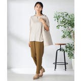 【接触冷感/UVカット/吸水速乾】チャームネックパフスリーブトップス | a.v.v【WOMEN】 | 詳細画像29 