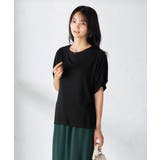 【接触冷感/UVカット/吸水速乾】チャームネックパフスリーブトップス | a.v.v【WOMEN】 | 詳細画像34 