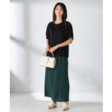 【接触冷感/UVカット/吸水速乾】チャームネックパフスリーブトップス | a.v.v【WOMEN】 | 詳細画像38 