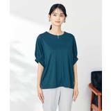 【接触冷感/UVカット/吸水速乾】チャームネックパフスリーブトップス | a.v.v【WOMEN】 | 詳細画像43 