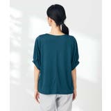 【接触冷感/UVカット/吸水速乾】チャームネックパフスリーブトップス | a.v.v【WOMEN】 | 詳細画像45 