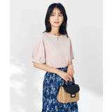 【接触冷感/UVカット/吸水速乾】チャームネックパフスリーブトップス | a.v.v【WOMEN】 | 詳細画像9 